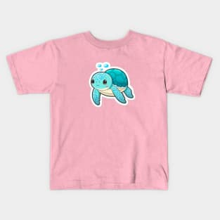 Cute sea turtle Kids T-Shirt